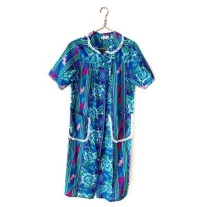 VTG | Southwest Floral Cotton Mumu House Jacket